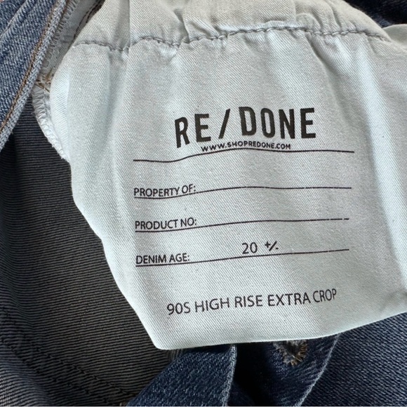 Re/Done High Rise Blue Women's Jeans - Picture 10 of 11